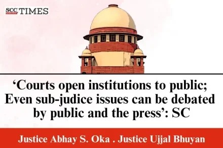 sub judice issue public debate press